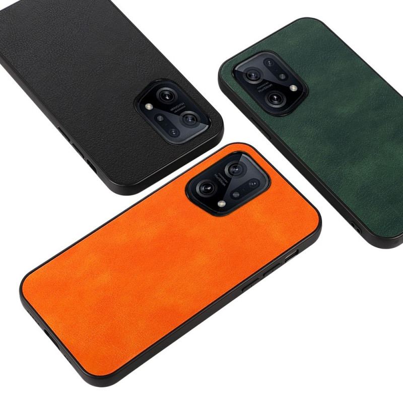 Cover Oppo Find X5 Litch Læder Styling