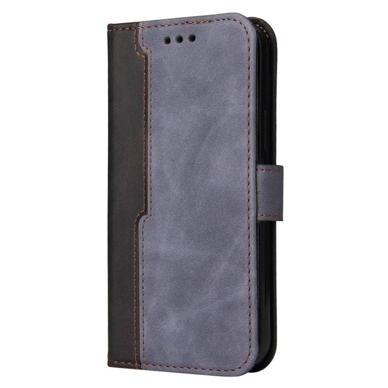 Flip Cover Oppo Find X5 Med Snor Premium Strop Tofarvet