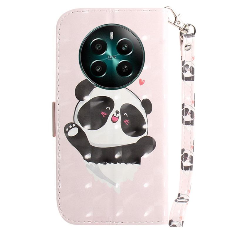 Flip Cover Realme 12 Plus 5g Panda Love Med Rem