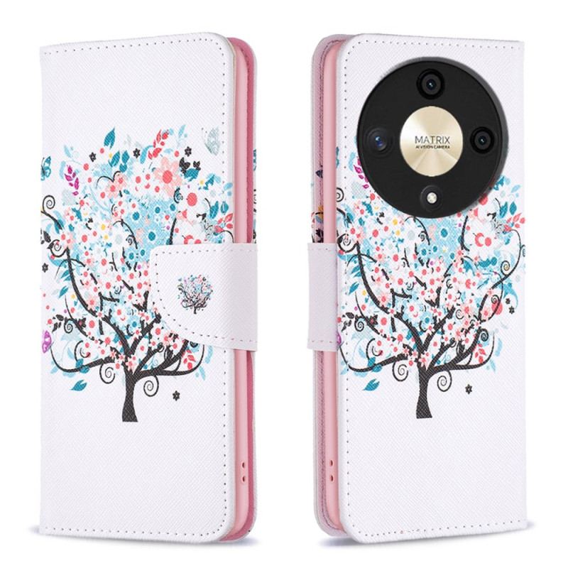 Flip Cover Honor X9b / Magic 6 Lite Blomstrende Træ