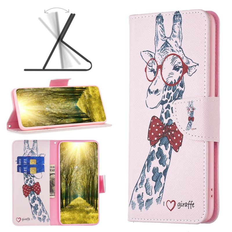 Flip Cover Honor X9b / Magic 6 Lite Intello Giraffe