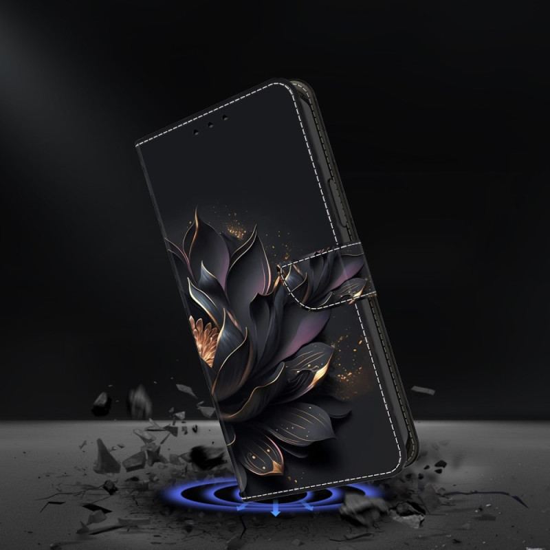 Flip Cover Honor X9b / Magic 6 Lite Lilla Lotus