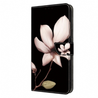 Flip Cover Honor X9b / Magic 6 Lite Lyserød Blomst