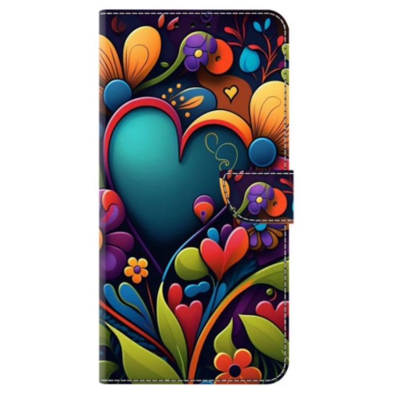 Flip Cover Honor X9b / Magic 6 Lite Malede Blomster