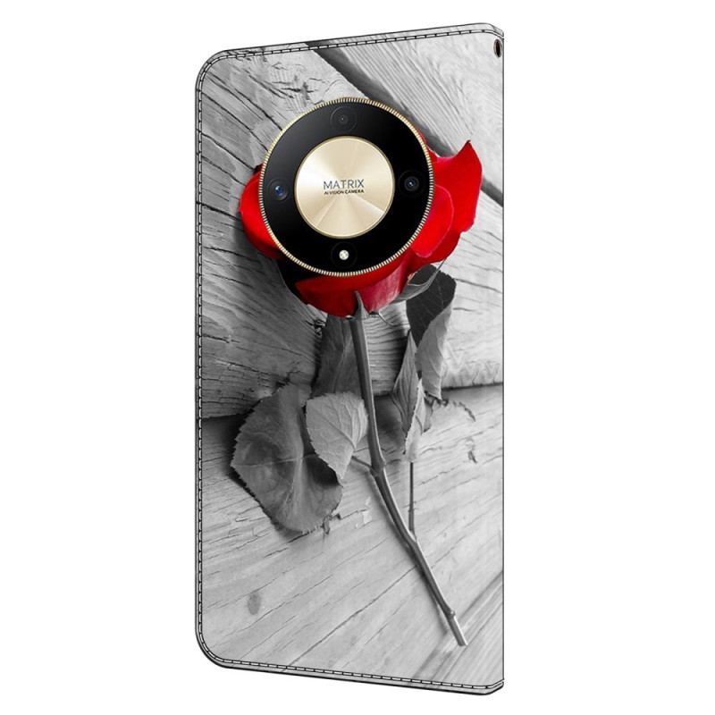 Flip Cover Til Honor X9b / Magic 6 Lite Lyserød