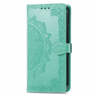 Læder Cover Honor X9b / Magic 6 Lite Telefon Etui Barok Mandala Med Rem