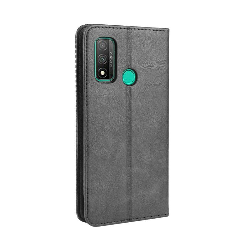 Cover Huawei P Smart 2020 Flip Cover Stiliseret Vintage Lædereffekt