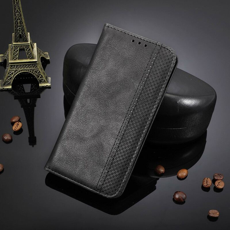 Cover Huawei P Smart 2020 Flip Cover Stiliseret Vintage Lædereffekt