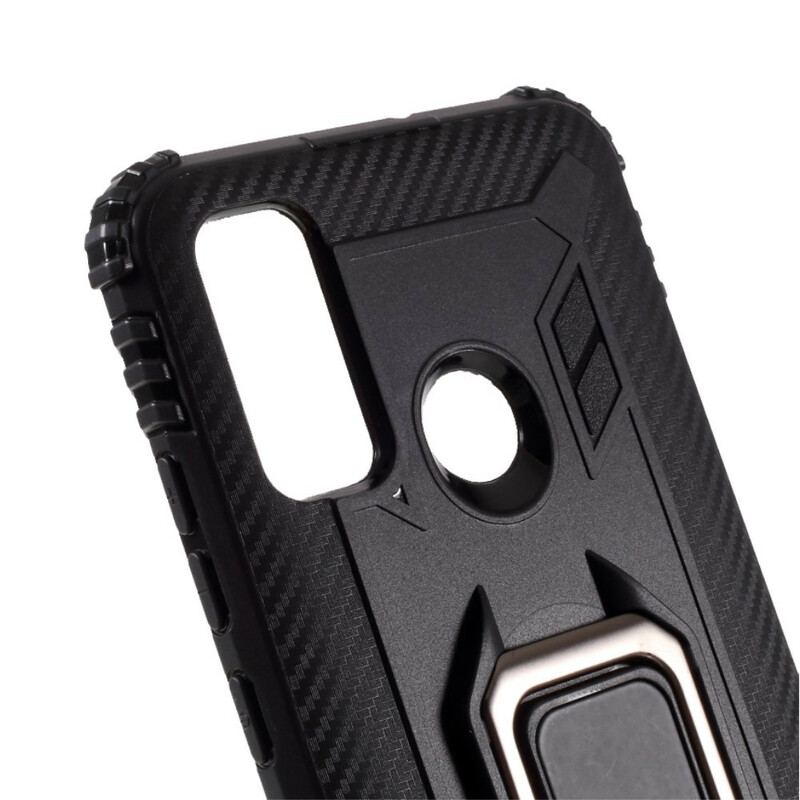 Cover Huawei P Smart 2020 Ring Og Kulfiber