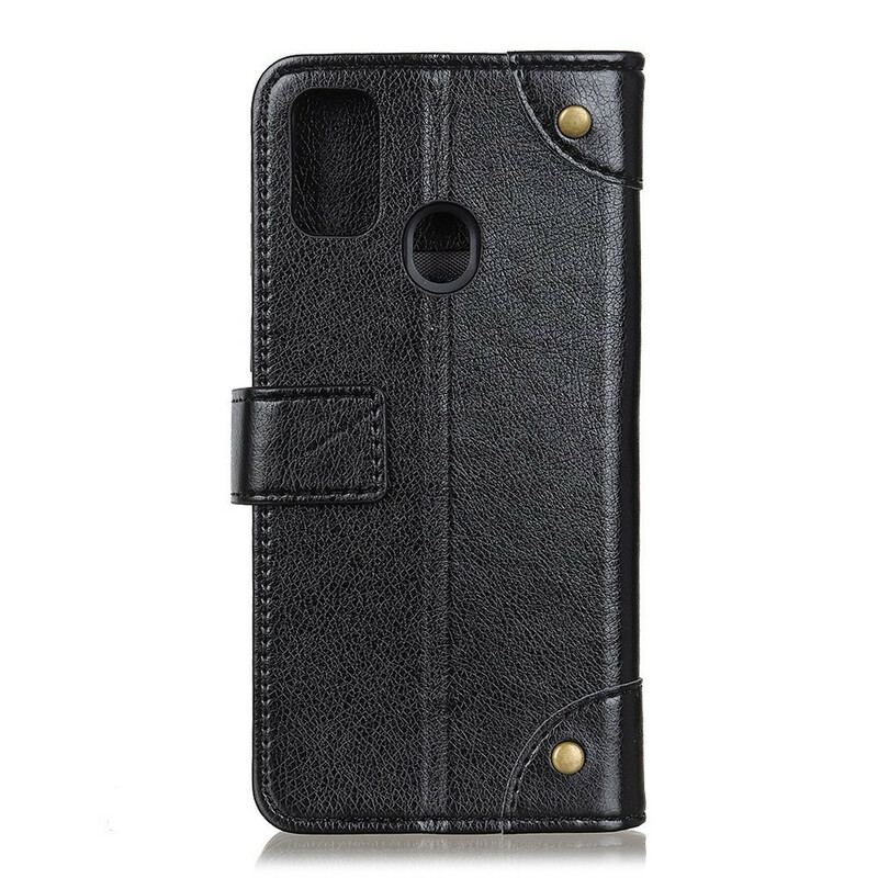 Flip Cover Huawei P Smart 2020 Antik Nappa Lædereffekt