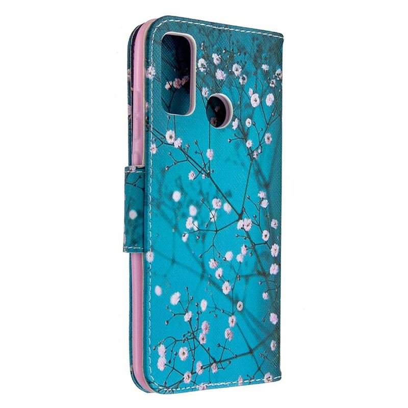 Flip Cover Huawei P Smart 2020 Blomstrende Træ