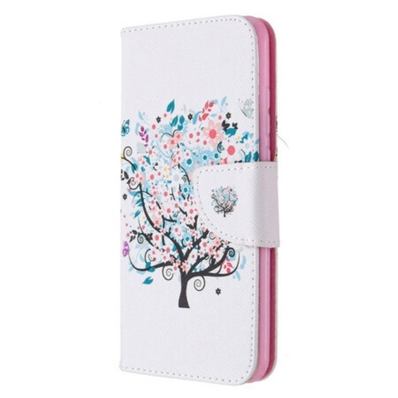 Flip Cover Huawei P Smart 2020 Blomstret Træ