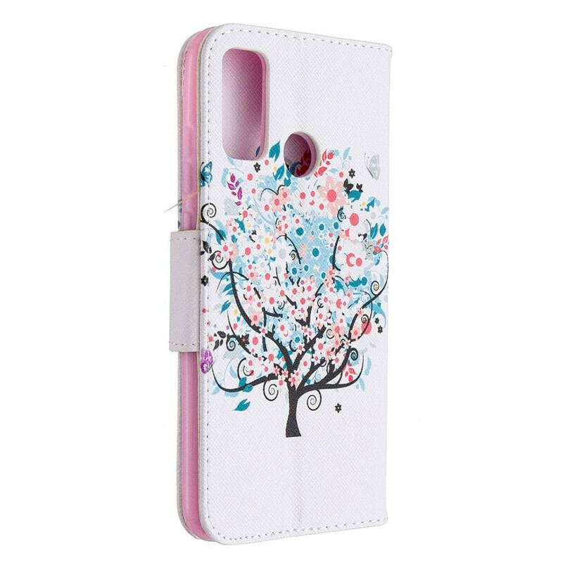 Flip Cover Huawei P Smart 2020 Blomstret Træ