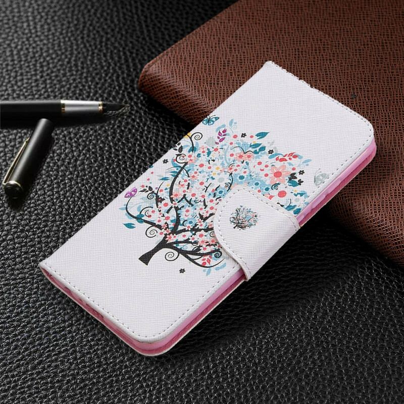 Flip Cover Huawei P Smart 2020 Blomstret Træ