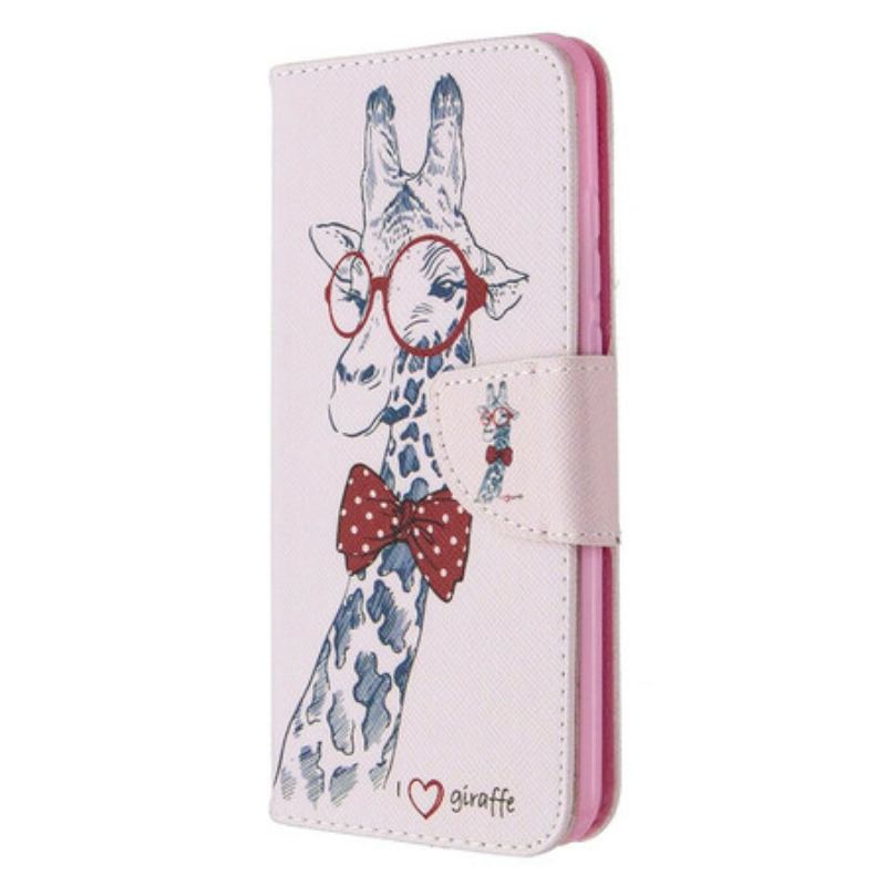 Flip Cover Huawei P Smart 2020 Brainy Giraf