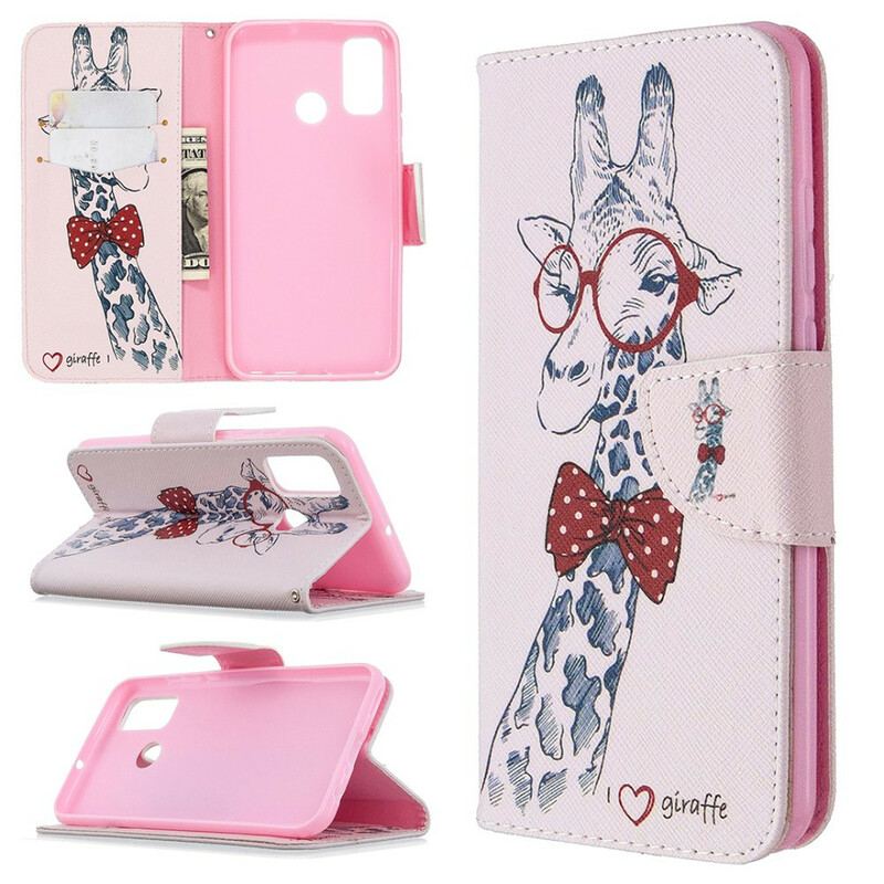 Flip Cover Huawei P Smart 2020 Brainy Giraf