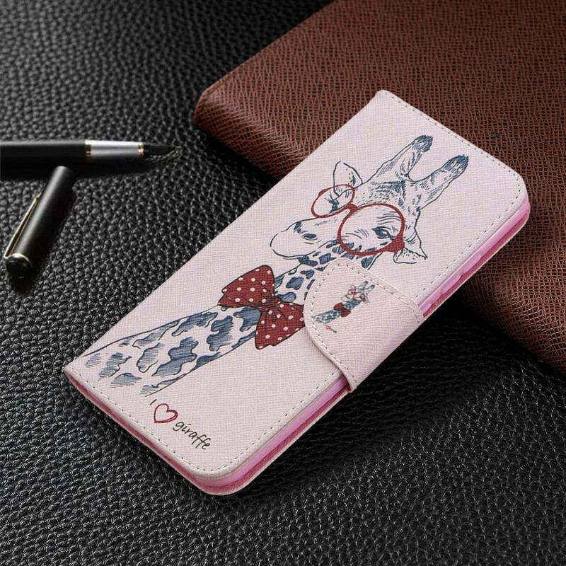 Flip Cover Huawei P Smart 2020 Brainy Giraf