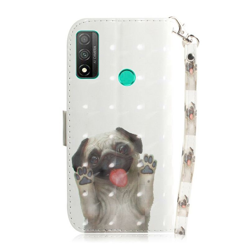 Flip Cover Huawei P Smart 2020 Med Snor Elsker My Dog Thong