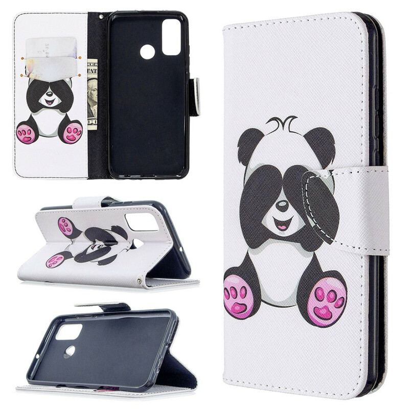 Flip Cover Huawei P Smart 2020 Panda Sjov