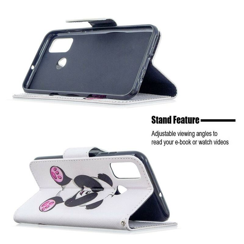 Flip Cover Huawei P Smart 2020 Panda Sjov