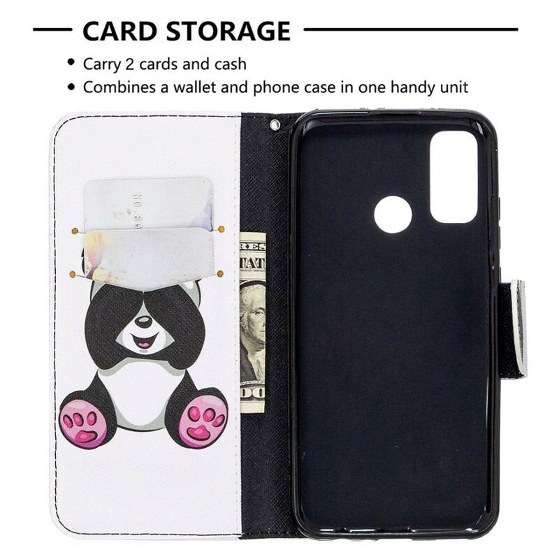 Flip Cover Huawei P Smart 2020 Panda Sjov