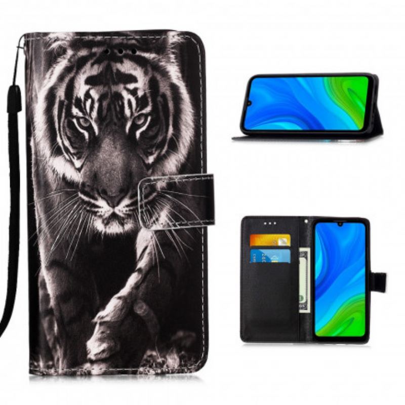 Læder Cover Huawei P Smart 2020 Nattiger