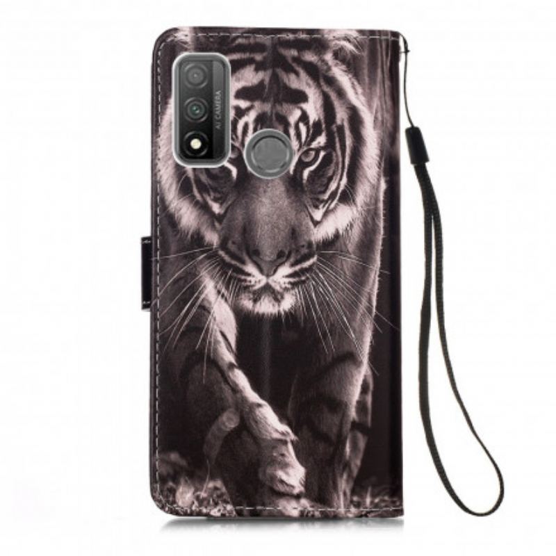 Læder Cover Huawei P Smart 2020 Nattiger