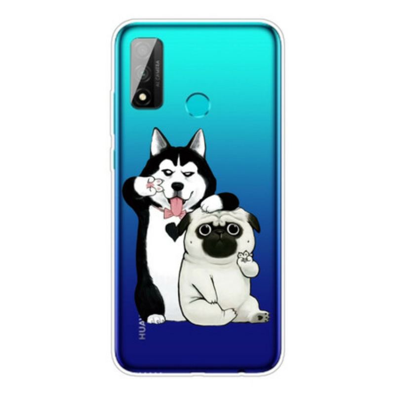 Mobilcover Huawei P Smart 2020 Sjove Hunde