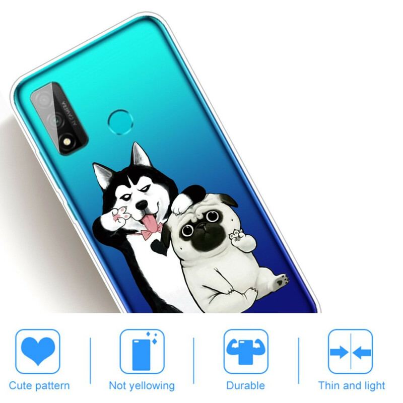 Mobilcover Huawei P Smart 2020 Sjove Hunde