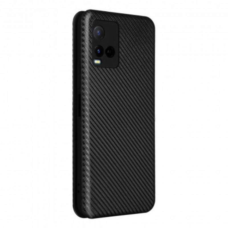 Cover Vivo Y33s Flip Cover Farvet Carbon Silikone