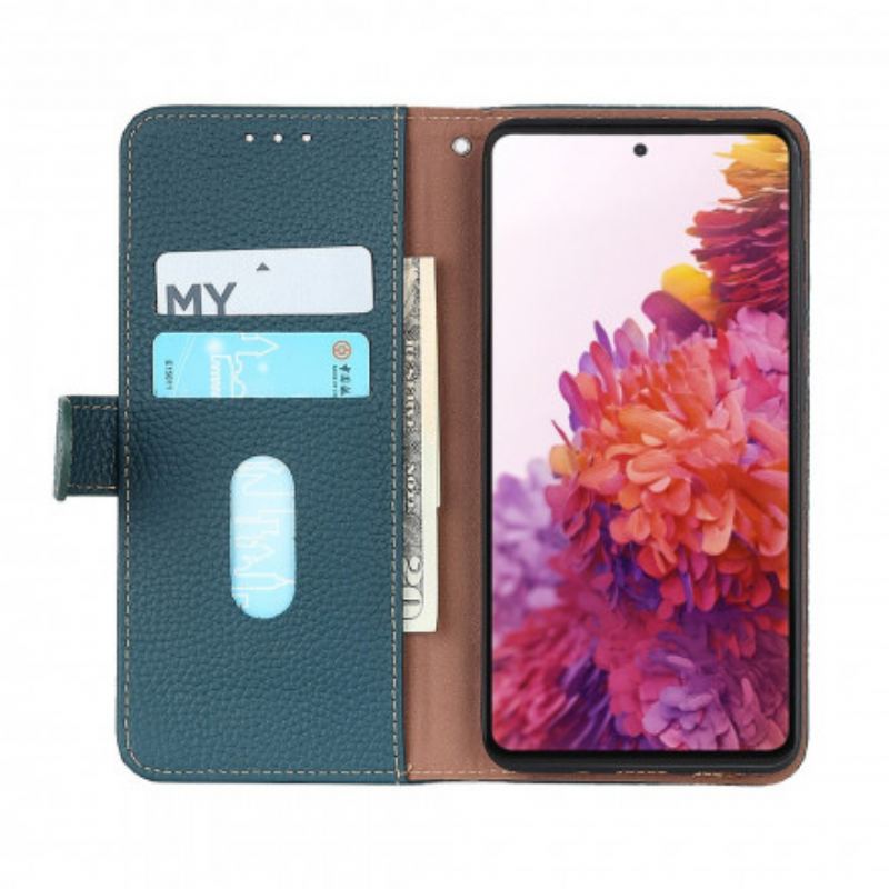 Flip Cover Vivo Y33s Khazneh Litchi Læder