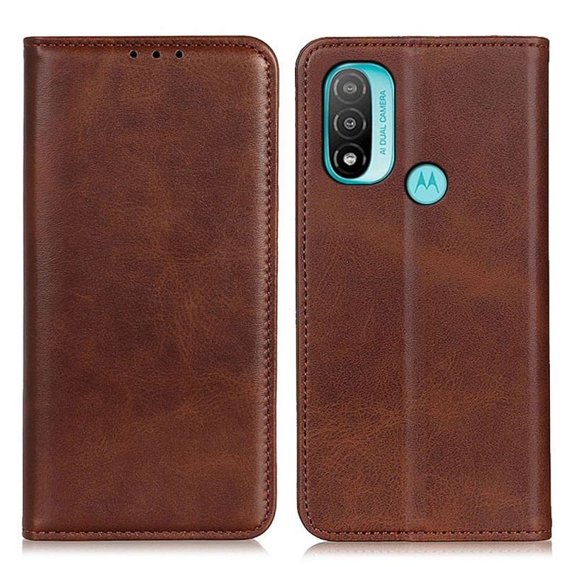 Cover Moto E40 / E30 / E20 Flip Cover Elegance Split Læder