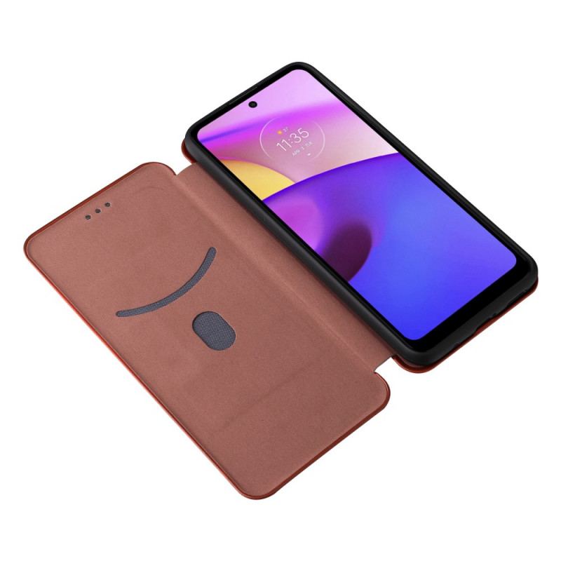 Cover Moto E40 / E30 / E20 Flip Cover Kulfiber