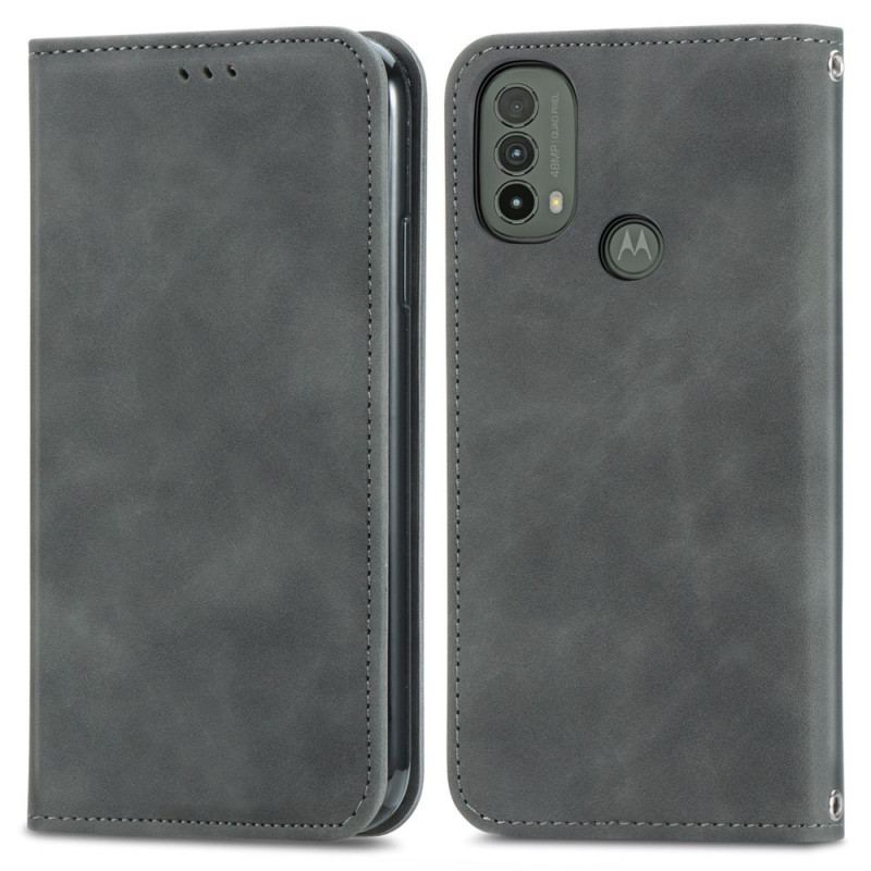 Cover Moto E40 / E30 / E20 Flip Cover Skin-touch Design