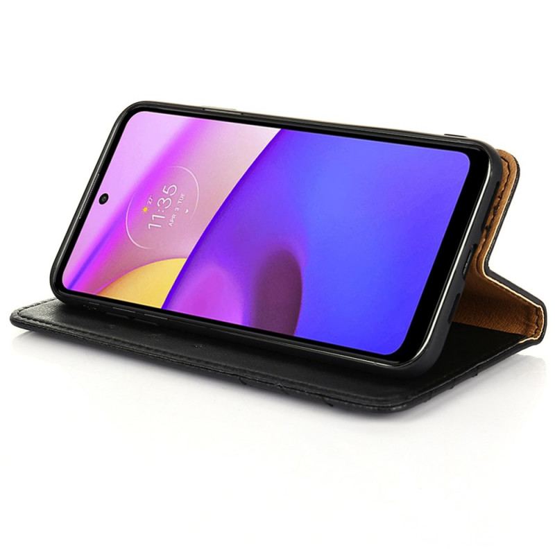 Cover Moto E40 / E30 / E20 Flip Cover Stil Lædernitte