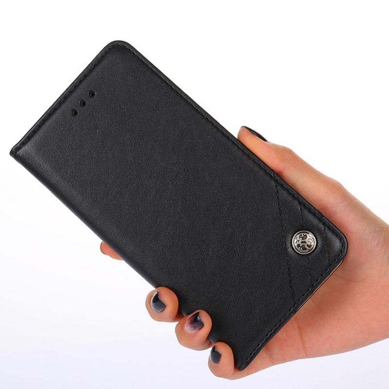 Cover Moto E40 / E30 / E20 Flip Cover Stil Lædernitte