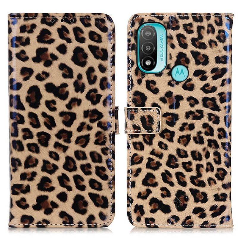 Flip Cover Moto E40 / E30 / E20 Almindelig Leopard