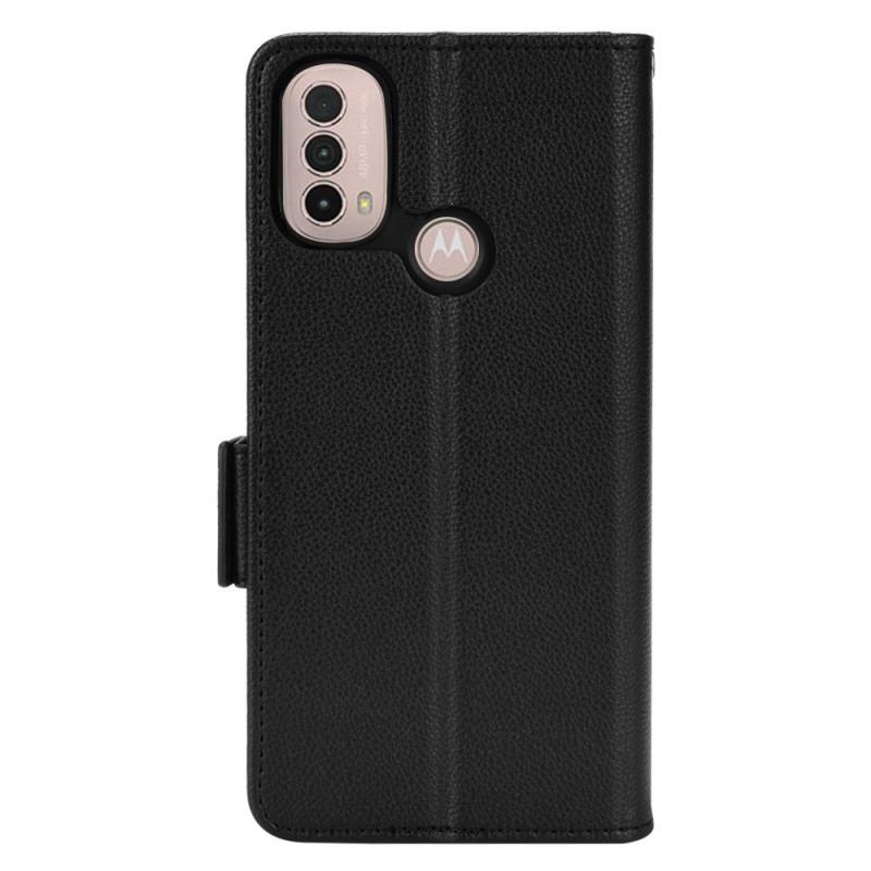 Flip Cover Moto E40 / E30 / E20 Læder Cover Flap Dobbelt Nye Farver