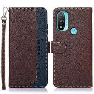 Flip Cover Moto E40 / E30 / E20 Lychee Style Rfid Khazneh