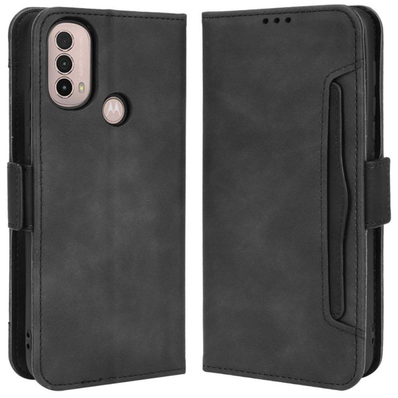 Flip Cover Moto E40 / E30 / E20 Multi-card Premier Class