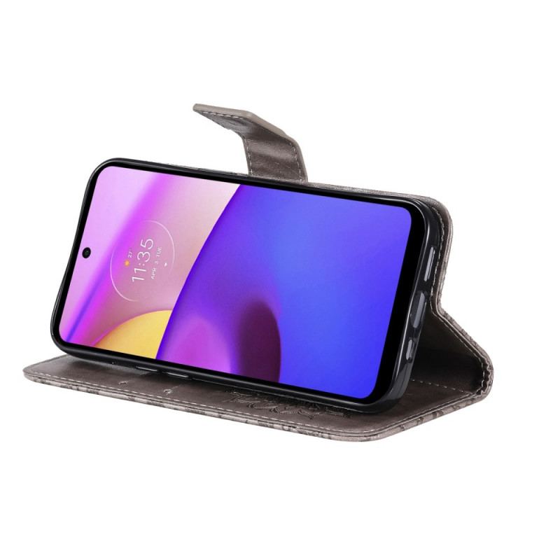 Flip Cover Moto E40 / E30 / E20 Solblomst