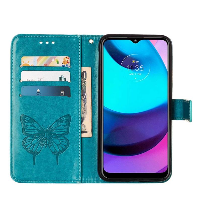 Flip Cover Moto E40 / E30 / E20 Sommerfugle Design