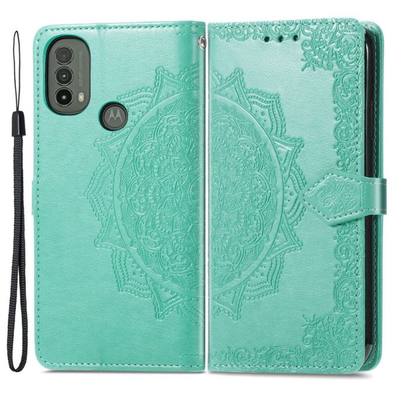 Læder Cover Moto E40 / E30 / E20 Mandala Middelalder