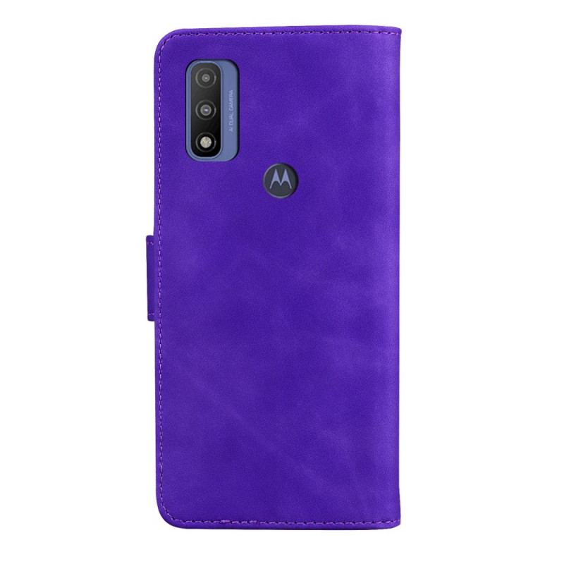 Læder Cover Moto E40 / E30 / E20 Skin-touch Butterfly