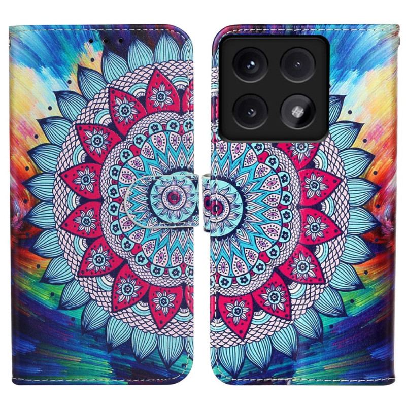 Flip Cover Til Xiaomi 14t Mandala Premium