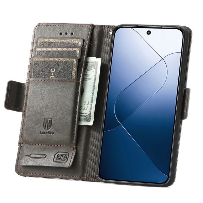 Flip Cover Til Xiaomi 14t Tofarvet Caseneo