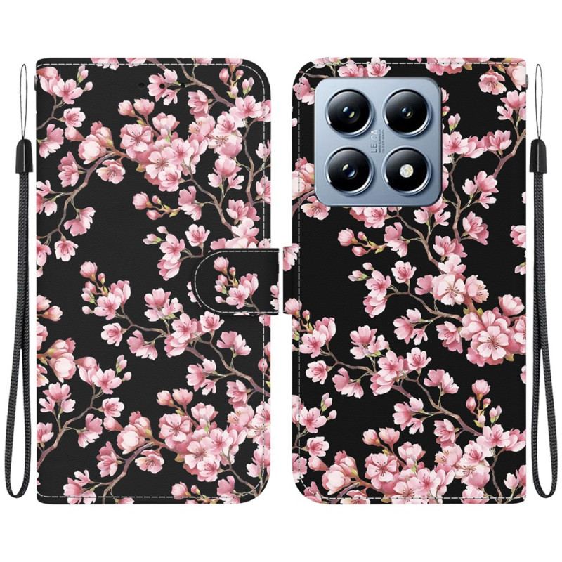 Flip Cover Xiaomi 14t Blommeblomster