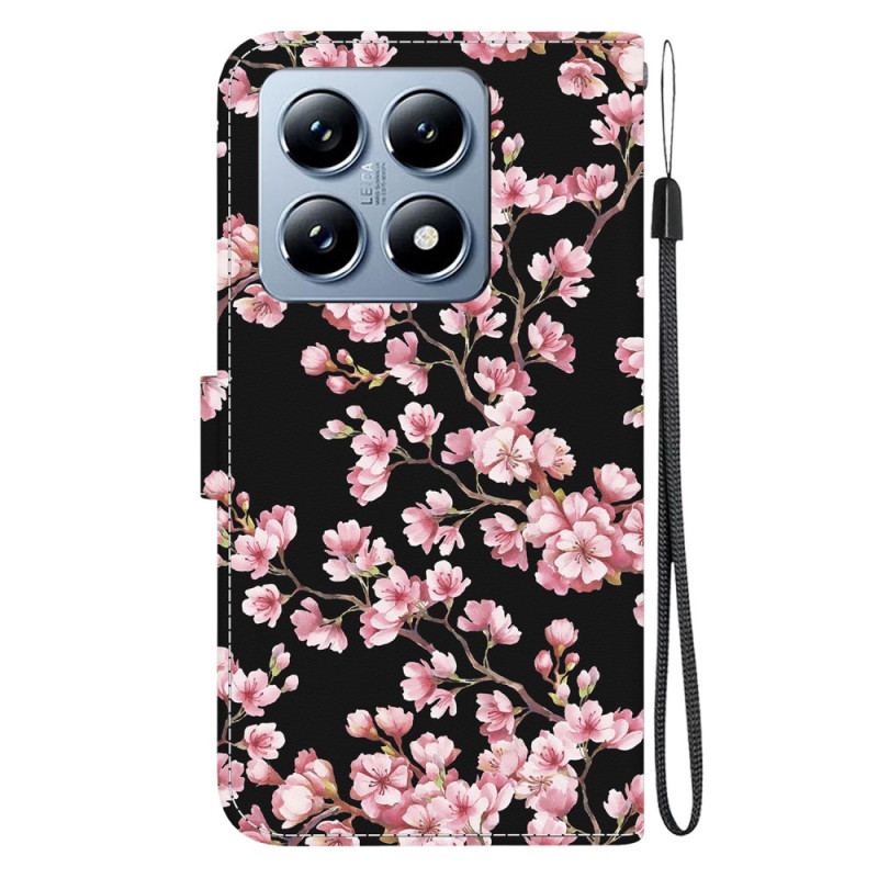 Flip Cover Xiaomi 14t Blommeblomster