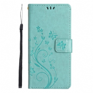 Flip Cover Xiaomi 14t Blomster Med Rem