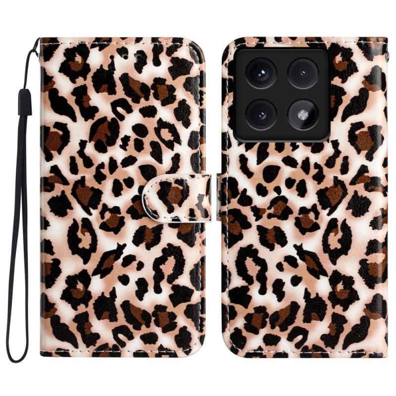 Flip Cover Xiaomi 14t Leopardtryk